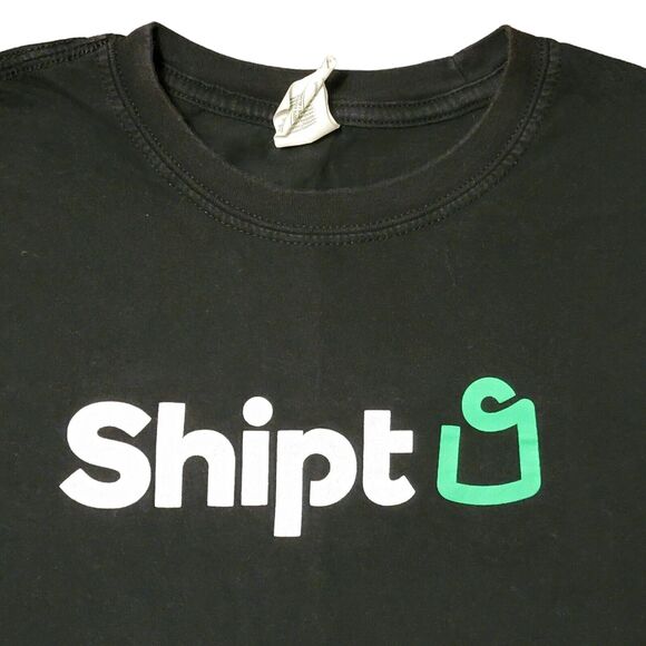 Shipt Delivery Tshirt Mens Sz M Black Logo Crew Neck Short Sleeve Shirt Graphic - Picture 2 of 7